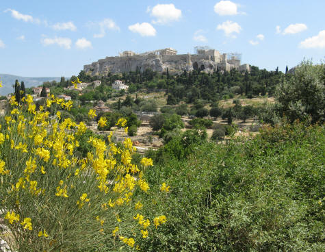 The Acropolis in Athens Greece